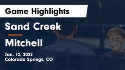 Sand Creek  vs Mitchell  Game Highlights - Jan. 12, 2022