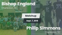 Matchup: Bishop England High vs. Philip Simmons  2018