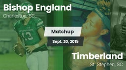 Matchup: Bishop England High vs. Timberland  2019