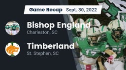 Recap: Bishop England  vs. Timberland  2022