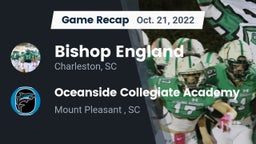 Recap: Bishop England  vs. Oceanside Collegiate Academy 2022