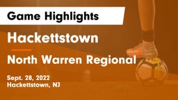 Hackettstown  vs North Warren Regional  Game Highlights - Sept. 28, 2022