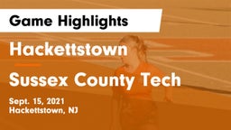 Hackettstown  vs Sussex County Tech  Game Highlights - Sept. 15, 2021