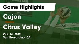 Cajon  vs Citrus Valley Game Highlights - Oct. 14, 2019