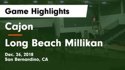 Cajon  vs Long Beach Millikan Game Highlights - Dec. 26, 2018
