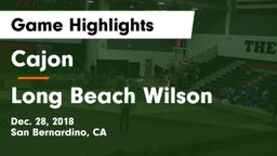 Cajon  vs Long Beach Wilson Game Highlights - Dec. 28, 2018