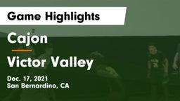 Cajon  vs Victor Valley  Game Highlights - Dec. 17, 2021
