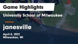 University School of Milwaukee vs janesville Game Highlights - April 8, 2022