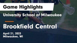 University School of Milwaukee vs Brookfield Central  Game Highlights - April 21, 2023