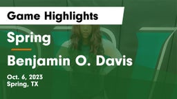 Spring  vs Benjamin O. Davis  Game Highlights - Oct. 6, 2023