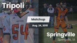 Matchup: Tripoli  vs. Springville  2018