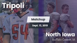 Matchup: Tripoli  vs. North Iowa  2019