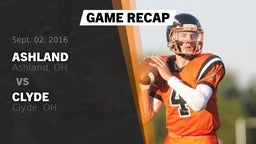 Recap: Ashland  vs. Clyde  2016