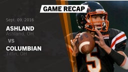 Recap: Ashland  vs. Columbian  2016