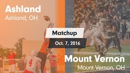 Matchup: Ashland  vs. Mount Vernon  2016