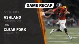 Recap: Ashland  vs. Clear Fork  2016
