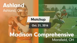 Matchup: Ashland  vs. Madison Comprehensive  2016
