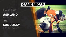 Recap: Ashland  vs. Sandusky  2016