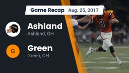 Recap: Ashland  vs. Green  2017