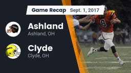 Recap: Ashland  vs. Clyde  2017
