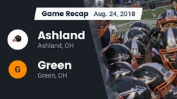 Recap: Ashland  vs. Green  2018
