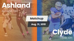 Matchup: Ashland  vs. Clyde  2018