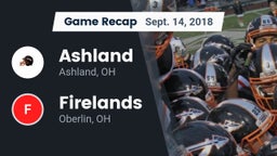 Recap: Ashland  vs. Firelands  2018