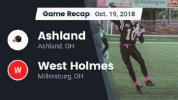 Recap: Ashland  vs. West Holmes  2018