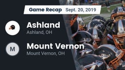 Recap: Ashland  vs. Mount Vernon  2019