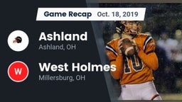 Recap: Ashland  vs. West Holmes  2019