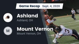 Recap: Ashland  vs. Mount Vernon  2020