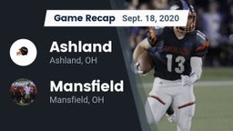 Recap: Ashland  vs. Mansfield  2020
