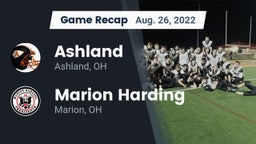Recap: Ashland  vs. Marion Harding  2022
