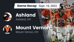 Recap: Ashland  vs. Mount Vernon  2022