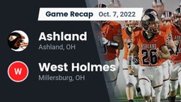 Recap: Ashland  vs. West Holmes  2022