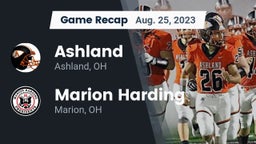 Recap: Ashland  vs. Marion Harding  2023