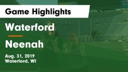 Waterford  vs Neenah Game Highlights - Aug. 31, 2019
