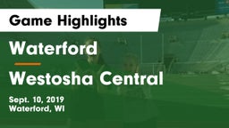 Waterford  vs Westosha Central  Game Highlights - Sept. 10, 2019