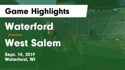 Waterford  vs West Salem Game Highlights - Sept. 14, 2019