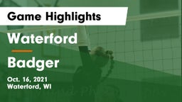 Waterford  vs Badger Game Highlights - Oct. 16, 2021