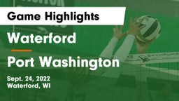 Waterford  vs Port Washington Game Highlights - Sept. 24, 2022