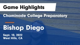 Chaminade College Preparatory vs Bishop Diego Game Highlights - Sept. 10, 2022