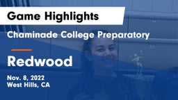 Chaminade College Preparatory vs Redwood  Game Highlights - Nov. 8, 2022