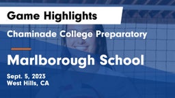 Chaminade College Preparatory vs Marlborough School Game Highlights - Sept. 5, 2023