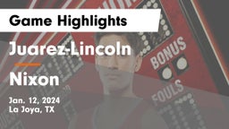 Juarez-Lincoln  vs Nixon  Game Highlights - Jan. 12, 2024