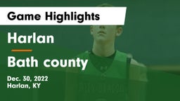 Harlan  vs Bath county Game Highlights - Dec. 30, 2022