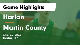Harlan  vs Martin County Game Highlights - Jan. 26, 2023