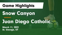 Snow Canyon  vs Juan Diego Catholic  Game Highlights - March 11, 2022