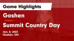 Goshen  vs Summit Country Day Game Highlights - Oct. 8, 2022