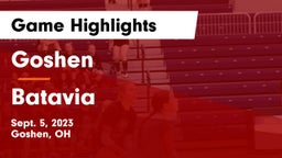 Goshen  vs Batavia  Game Highlights - Sept. 5, 2023